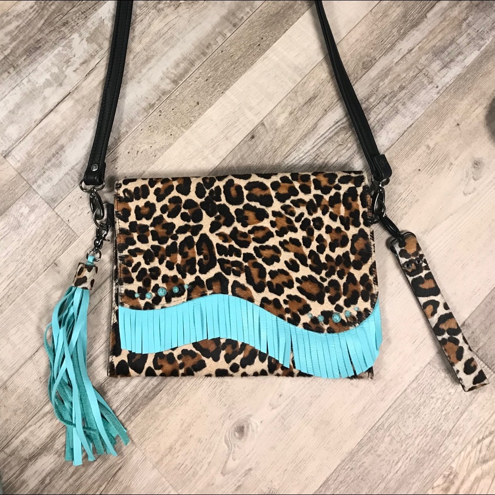 Crossbody or Clutch - Leather Handmade Bag!